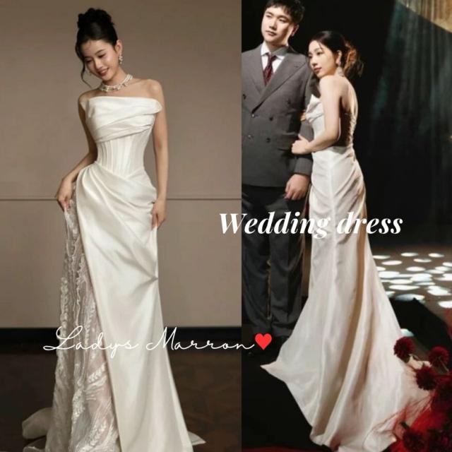 ウェディングドレス ウエディングドレス レース 白 前撮りドレス ワンピース 前撮り スレンダーライン エンパイアライン オフショルドレス オフショルダードレス 個性的ドレス 白ワンピ 白ワンピース 白ドレス 二次会 花嫁 2次会 花嫁ドレス 結婚式 韓国 春 夏 秋 冬