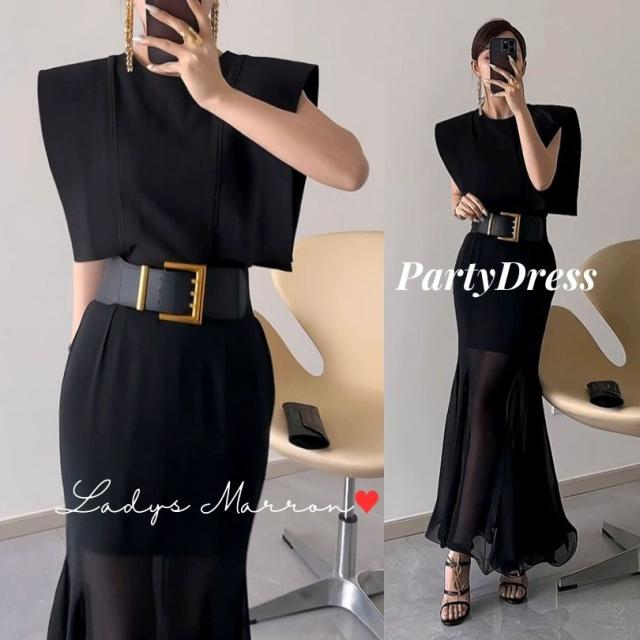 マーメイドドレス ノースリーブドレス タイトドレス パーティードレス 韓国 同窓会 服装 結婚式 お呼ばれ 服 かっこいい スマートカジュアル レディース 黒ドレス お呼ばれドレス 結婚式お呼ばれドレス 同窓会ドレス 成人式ドレス 二次会ドレス