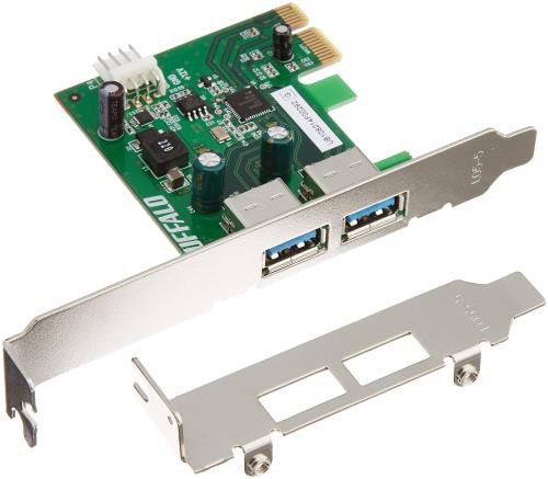 BUFFALO PCI Express x1用 増設インターフェースボード USB3.02.0 2ポート搭載 IFC-PCIE2U3S2の通販は