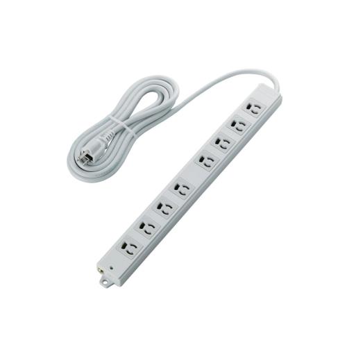 エレコム 電源タップ 雷ガード 抜け止めコンセント 8個口 3Pプラグ マグネット付き 3m グレー T-WRMK3830LG/RSの通販は 10,852円