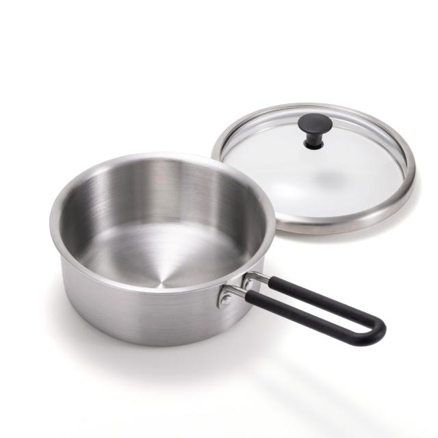 貝印(Kai Corporation) KAI ガス火 IH対応 熱伝導 が高い ミニマ 片手鍋 15cm ガラス蓋 付き 脇雅世 監修 o.e.c シルバー DY5207の通販は 6,877円