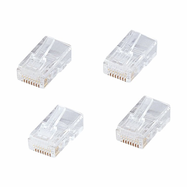 サンワサプライ RJ-45コネクタ(CAT5e単線用) 100個 ADT-RJ45-100LN