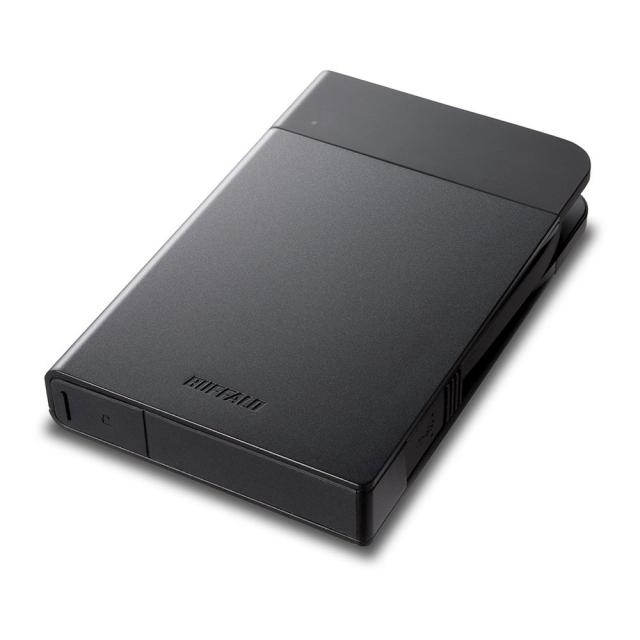 【未使用】BUFFALO ポータブルHDD 2TB 2個セット USB3.1(Gen.1)/3.0対応 ポータブルハードディスク 2TB ブラック