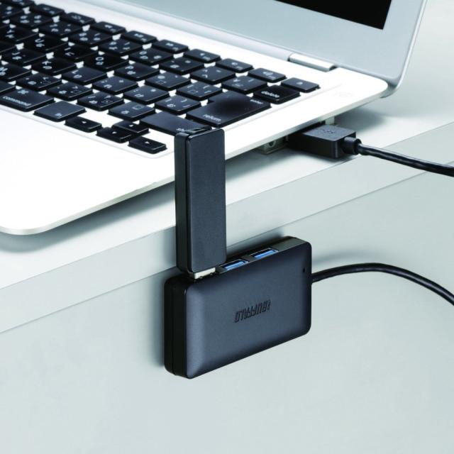 バッファロー BUFFALO USB3.0 セルフパワー 4ポートハブ ブラック スタンダードモデル BSH4A125U3BK Nintendo Switch/Windows/Mac対応_3
