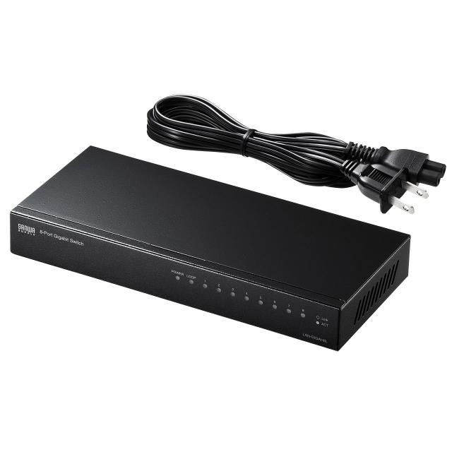 サンワサプライ Giga対応スイッチングハブ(8ポート) ループ検知機能つき LAN-GIGAH8Lの通販は