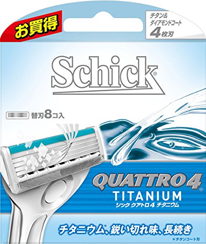 シック Schick クアトロ4 チタニウム 替刃 単品 替刃8コ入