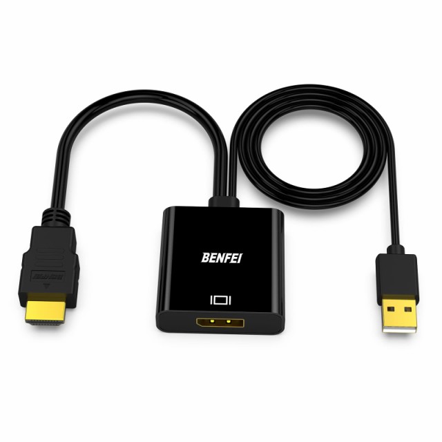 BENFEI HDMI - DisplayPort アダプタ、 HDMI ソース - DisplayPort モニター PC グラフィックカード ノートパソコン PS5 Xbox One(360)