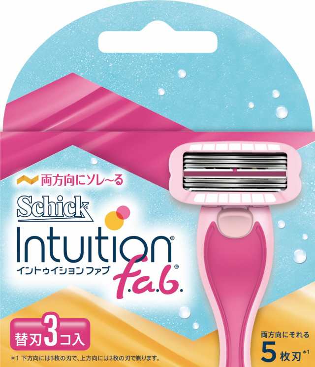 Schick(シック) シック Schick イントゥイション ファブ 替刃 (3コ入) 女性 カミソリ