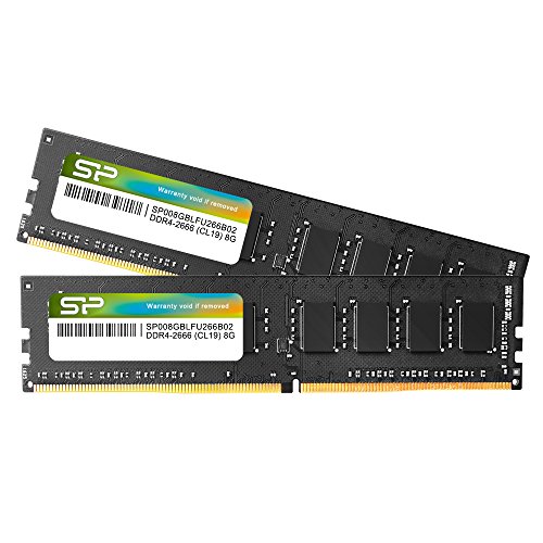 シリコンパワー デスクトップPC用 メモリ DDR4 2666 PC4-21300 8GB x 2枚 (16GB) 288Pin 1.2V CL19 SP016GBLFU266B22の通販はその他パソコン・PC周辺機器