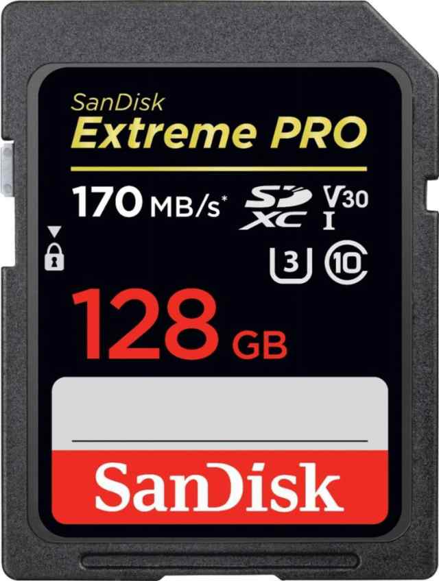 SanDisk サンディスク Extreme Pro SDXC 128GB カード UHS-I 超高速U3 V30 Class10 4K対応［並行輸入品］