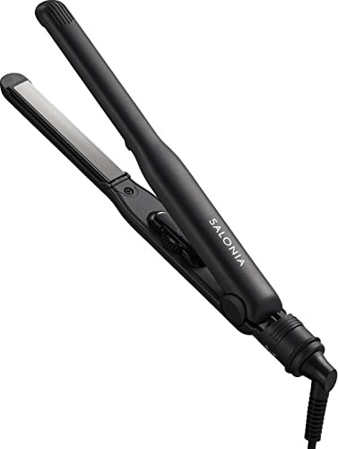 SALONIA サロニア ストレート ヘアアイロン 15mm ブラック 耐熱ポーチ付 SL-004Sの通販は