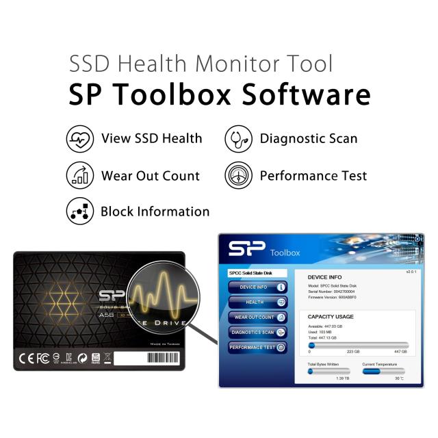 シリコンパワー 1TB SSD SU001TBSS3A58A25CA 【公式通販】