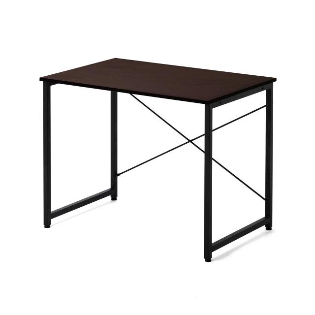 サンワダイレクト シンプルワークデスク 幅90cm×奥行60cm 組立簡単 モニターアーム対応 パソコンデスク ブラウン 100-DESKF012BR 9,981円