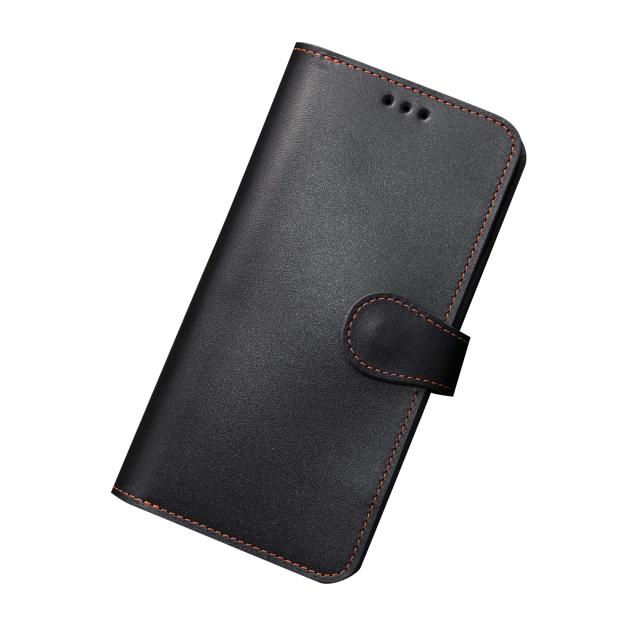 [HANATORA] iPhone8 / iPhone7 /iPhone SE3/SE2 (第3世代・第2世代)ケース イタリアンレザー 手帳型 本革 スマホケース 耐衝撃 磁石不使用 マグネットなし ハンドメイド ギフトにも最適品 シンプル スタイリッシュ スタンド機能 ダイアリーケース Armonia ブラック 黒 PN-8-Blの通販は 7,122円