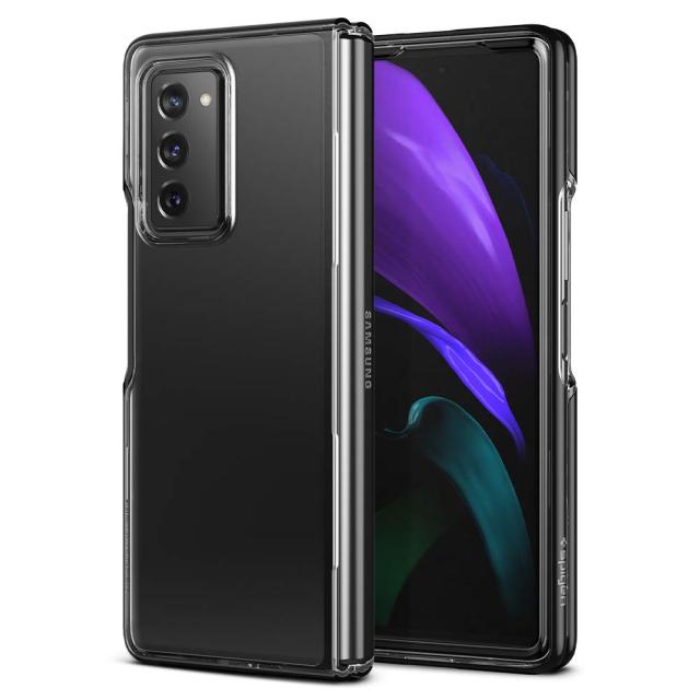 Spigen Galaxy Z Fold2 ケース カバー ギャラクシー フォールド ケース 全面 クリア 米軍MIL規格取得 カメラ保護 画面保護 耐衝撃 衝撃吸収 Qi充電 ワイヤレス充電 ウルトラ・ハイブリッド (マット・ブラック)