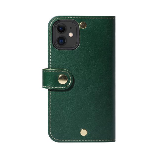 [HANATORA] iPhone12 mini ケース 手帳型 本革 イタリアンレザー スマホケース 耐衝撃 磁石不使用 マグネットなし ハンドメイド ギフトにも最適品 シンプル スタイリッシュ スタンド機能 ダイアリーケース Armonia グリーン 緑 PN-12mini-Greenの通販は 6,196円