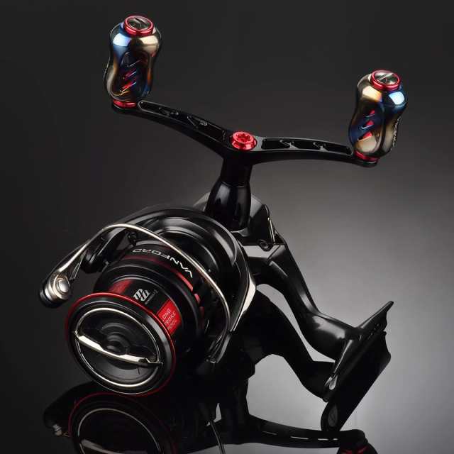 ゴメクサス T22 リールハンドルノブ チタン製 22mm ダイワ (Daiwa) タイプ S シマノ (Shimano) タイプ A ハンドル  交換用 スピニングリー