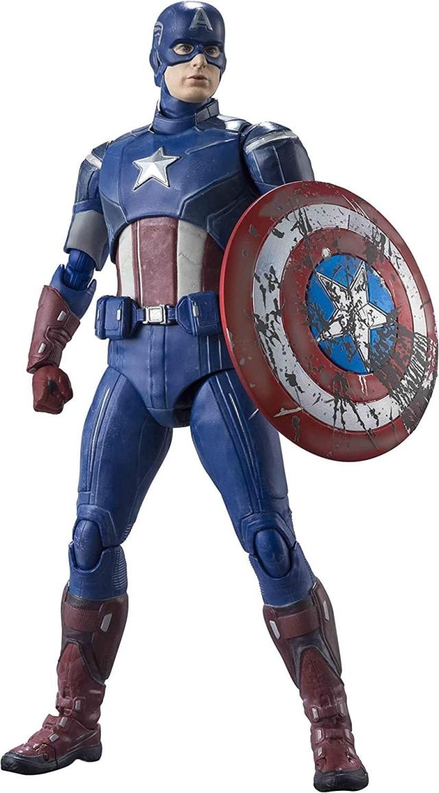 S.H.フィギュアーツ アベンジャーズ キャプテン・アメリカ-《AVENGERS ASSEMBLE》EDITION- 約150mm PVCABS製 塗装済み可動フィギュアの通販は 9,809円
