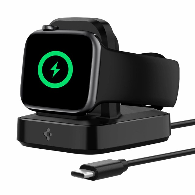 Spigen Apple Watch 充電器 スタンド [ MFi認証/USB-C 2m ] Apple Watch 9 / 8 / Ultra/Pro / 7 / 6 / 5 / 4 / 3 / 2 / 1 / SE (49/45/44