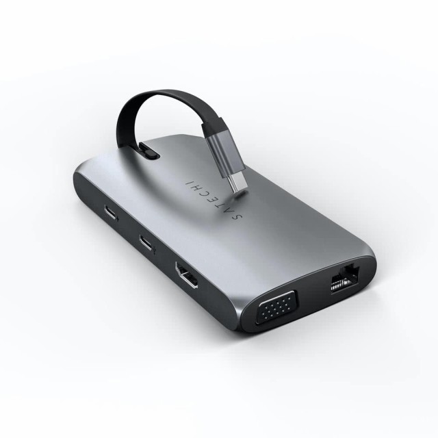 Satechi On-The-Go USB-Cハブ 9-in-1 (スペースグレイ) 4K HDMI(60Hz 