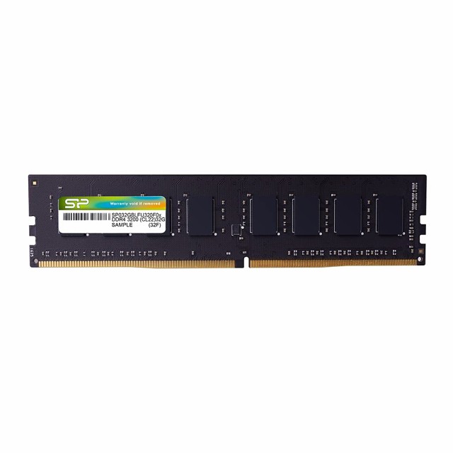 シリコンパワー デスクトップPC用 メモリ DDR4 3200 PC4-25600 16GB x 1枚 288Pin 1.2V CL22 SP016GBLFU320F02