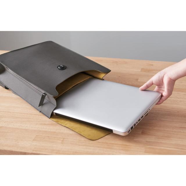 エレコム バックパック パソコンケース MINIO 14インチ ノートPC対応 薄型 自立 ワンタッチ開閉 バイカラー_6
