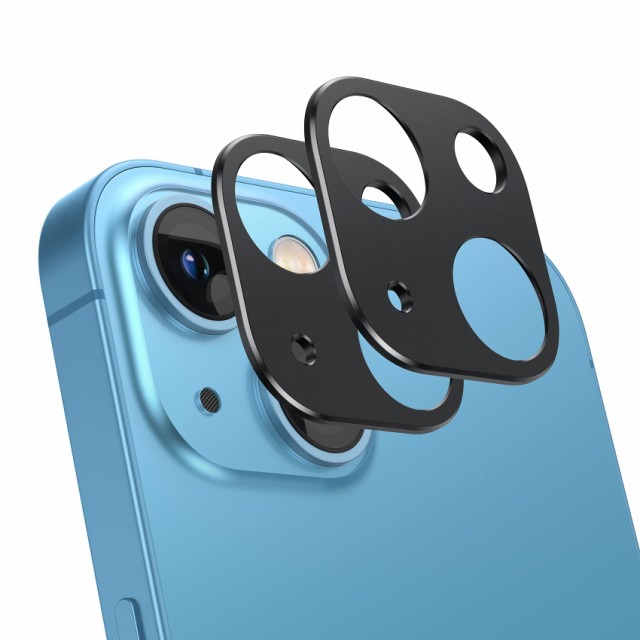 NIMASO カメラフィルム iPhone13 / iphone 13 mini 用 カメラカバー カメラ レンズ 保護カバー アルミ合金製 傷防止 レンズ保護 耐衝撃 2