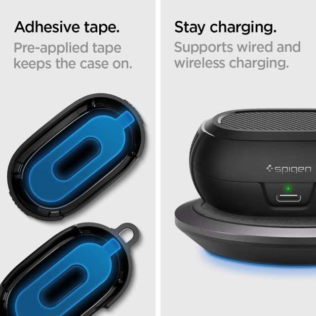 Spigen Jabra Elite 7 Pro ケース Jabra Elite 7 Active ケース 適用 紛失防止 カラビナ付 軽量 キズ防止  耐衝撃 スポーツクールなデザイ