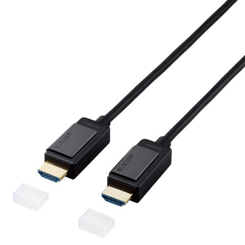 エレコム HDMIケーブル 長尺 15m 4K対応 アクティブオプティカル 無給電タイプ DH-HDLOA15BK ブラック