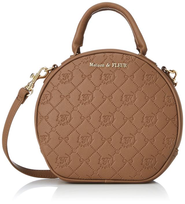 [メゾン ド フルール] ショルダーバッグ モノグラムハットケース型バッグ レディース ブラウン