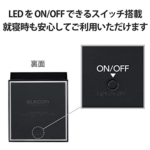 USB充電器(2ポート)セット エレコム ワイヤレス充電器 急速 5W出力 置くだけ充電 Qi認証 Type-C入力 スタンド 縦置き 横置き メタル筐体 滑り止めパッド C-Cケーブル付き_4