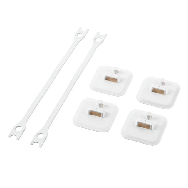 エレコム 転倒防止 耐震 ゴムベルト 2セット入り 冷蔵庫・食器棚など 耐荷重150kg [震度7相当の耐震試験実施済み/日本製] TS-F015 ホワイト