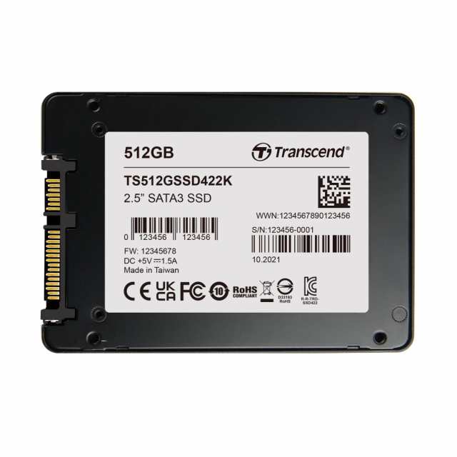 トランセンドジャパン 業務用/産業用 組込向けSSD 512GB 2.5SATA トランセンドジャパン 業務用/産業用 組込向けSSD 512GB 2.5SATA