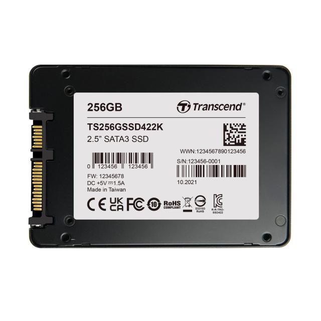 トランセンドジャパン 業務用/産業用 組込向けSSD 256GB 2.5SATA