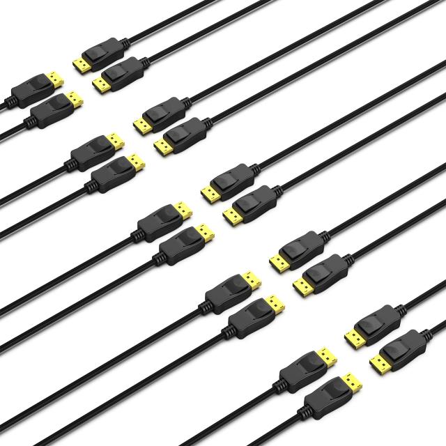 VESA認証済みBENFEI 10個 1.8m DisplayPort-DisplayPort ケーブル 4K @ 60Hz、2K @ 144Hz DP-DPオス-オスケーブル 、金メッキコード、をサポートし、Lenovo、Dell、HP、ASUSなどに対応の通販は 9,992円