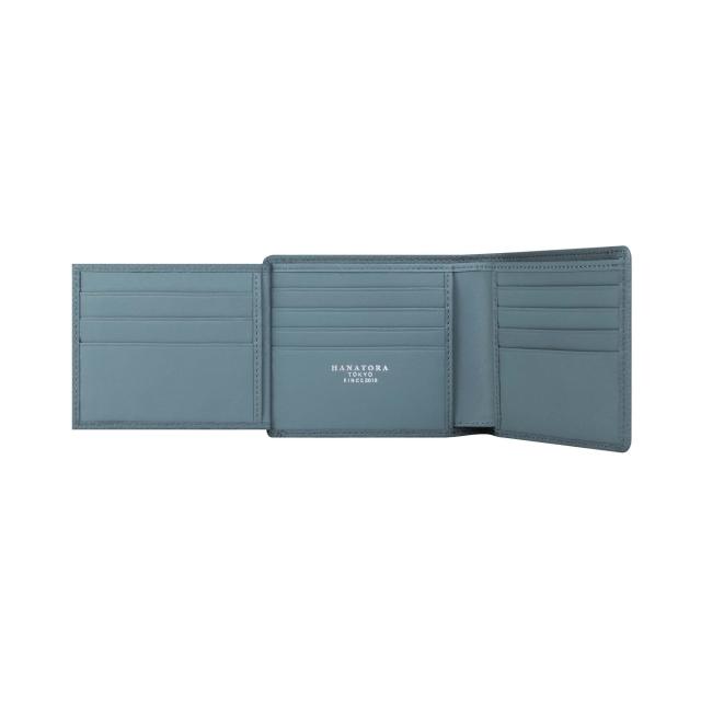 hanatora] 本革 ミニ財布 シュリンクレザー 三つ折り財布 薄型 小さい