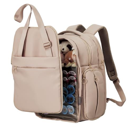 エレコム バックパック 推しごとバッグ 痛バッグ Mサイズ フロントパーツ着脱可能 擬態モード 推し活モード グレージュ BM-OGBP02MGYの通販は