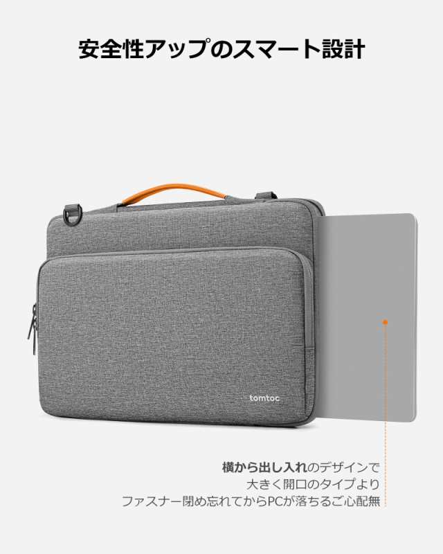 tomtoc 360°保護 パソコンケース 13インチ MacBook Air 2022 M2 M1-2018 / 13 MacBook Pro M2  M1 2022-2016 / 12.9 iPad Pro 6-3世代対