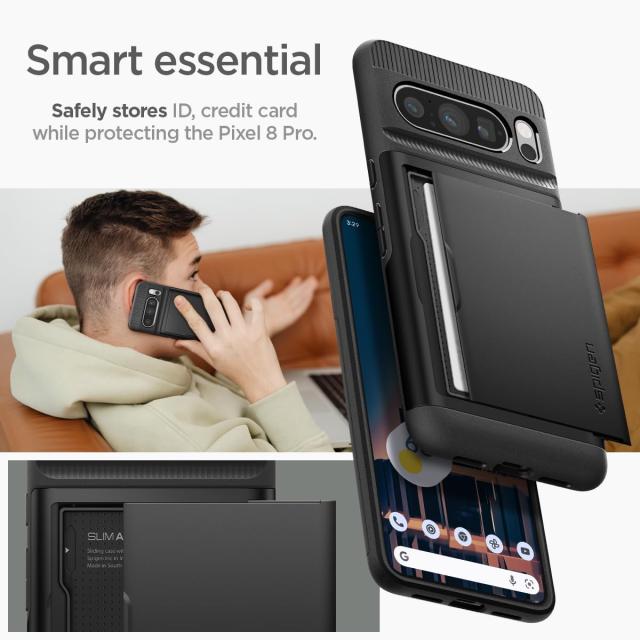 Spigen Google Pixel8 Pro ケース カード 収納 MIL規格取得 耐衝撃
