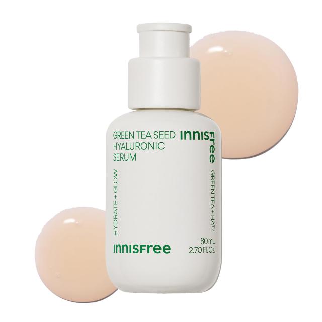 イニスフリー(Innisfree) グリーンティーシード ヒアルロン セラム 80ml - 正規品 導入美容液 水分たっぷり 脂性肌 乾燥肌 混合肌 水分補給 保湿 うるおい 乾燥 韓国コスメ