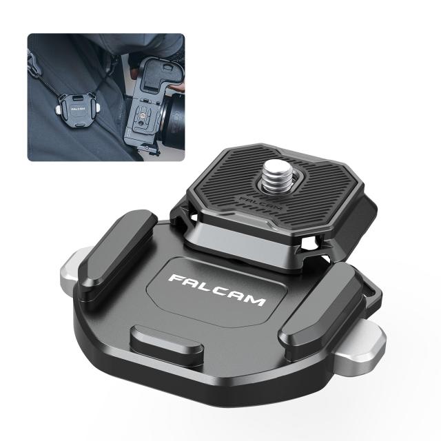 ULANZI FALCAM クイックシュー F38クイックリリースショルダーストラップタイプV2 クイックプレート カメラストラップアクセサリー 1/4ネジ アルカスイス規格プレート 緩み防止 クイックマウント アルミ製 Maglink/ストラップ/雲台/三脚/カメラ用 「2023新版F38システム」