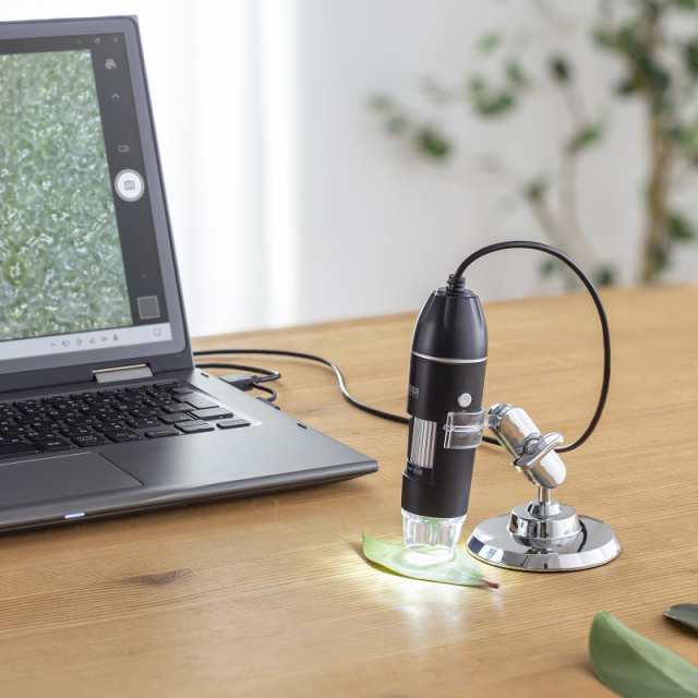サンワサプライ 200万画素（フルHD対応）USB顕微鏡 LPE-08BKの通販は
