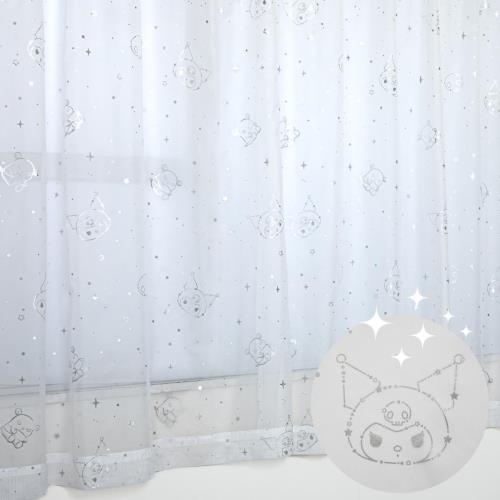 Sanrio(サンリオ) サンリオ クロミ キラキラ 外から見えにくい UVカット レースカーテン 2枚組 幅100×198cm丈 SS-12-208-22の通販は