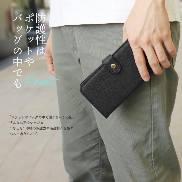 HANATORA for Google Pixel 8 ケース 手帳型 本革 スマホケース スマホ スタンド ストラップ 付き シュリンクカーフレザー ベルトなし マグネットなし パープル H0XA-GP8-Purple ギフト 誕生日 女性 男性_8