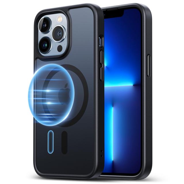 NIMASO ケース MagSafe対応 iPhone13Pro 用 ケース 半透明