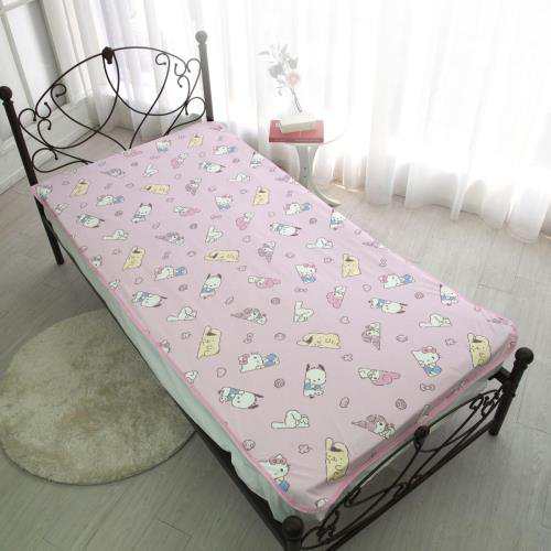 サンリオ(SANRIO) サンリオキャラクターズ パイル生地 おねしょシーツ ダブル 140×205cm ピンク SS-31-207-46 クロミ マイメロディ キティ シナモロール ポチャッコ ポムポムプリンの通販は