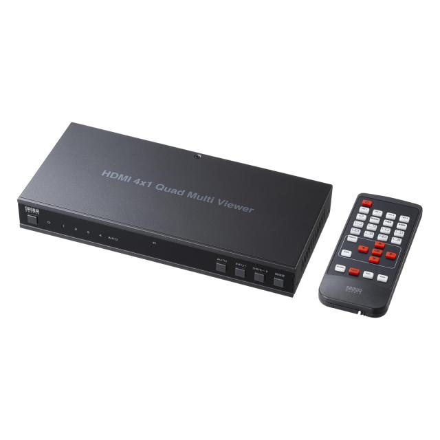 サンワサプライ 4入力1出力HDMI画面分割切替器（4K/60Hz対応） SW-PHD41MTV