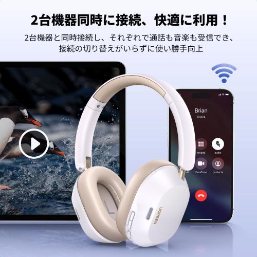 UGREEN HiTune Ma 5c ヘッドホン Bluetooth ワイヤレスヘッドホン