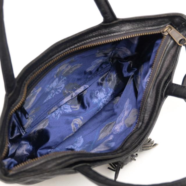 ○イビサ IBIZA バッファローレザー 水牛革 ハンドバッグ レディース