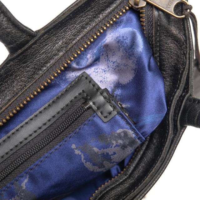 ○イビサ IBIZA バッファローレザー 水牛革 ハンドバッグ レディース